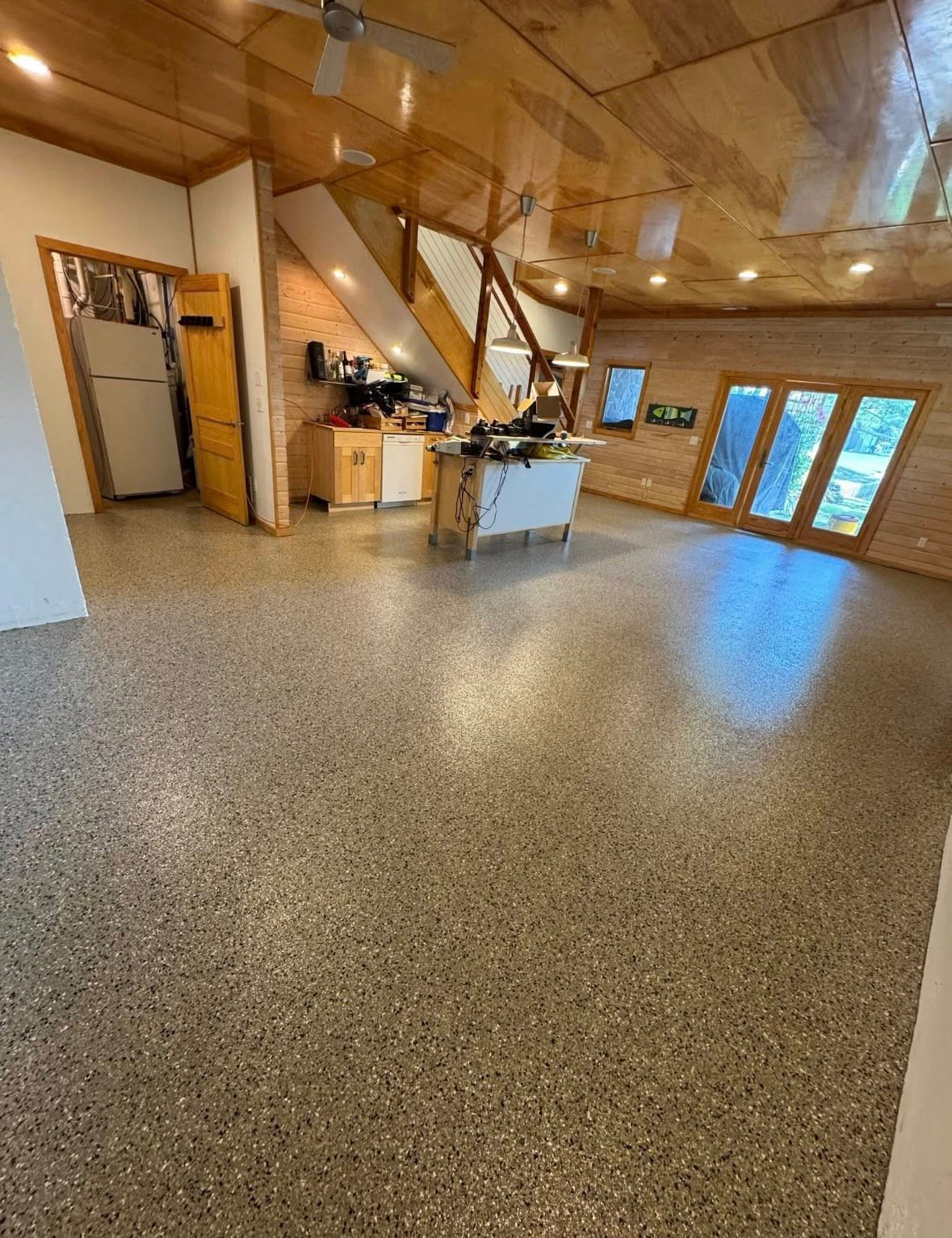Basement floor coating — ArmorCore moisture system