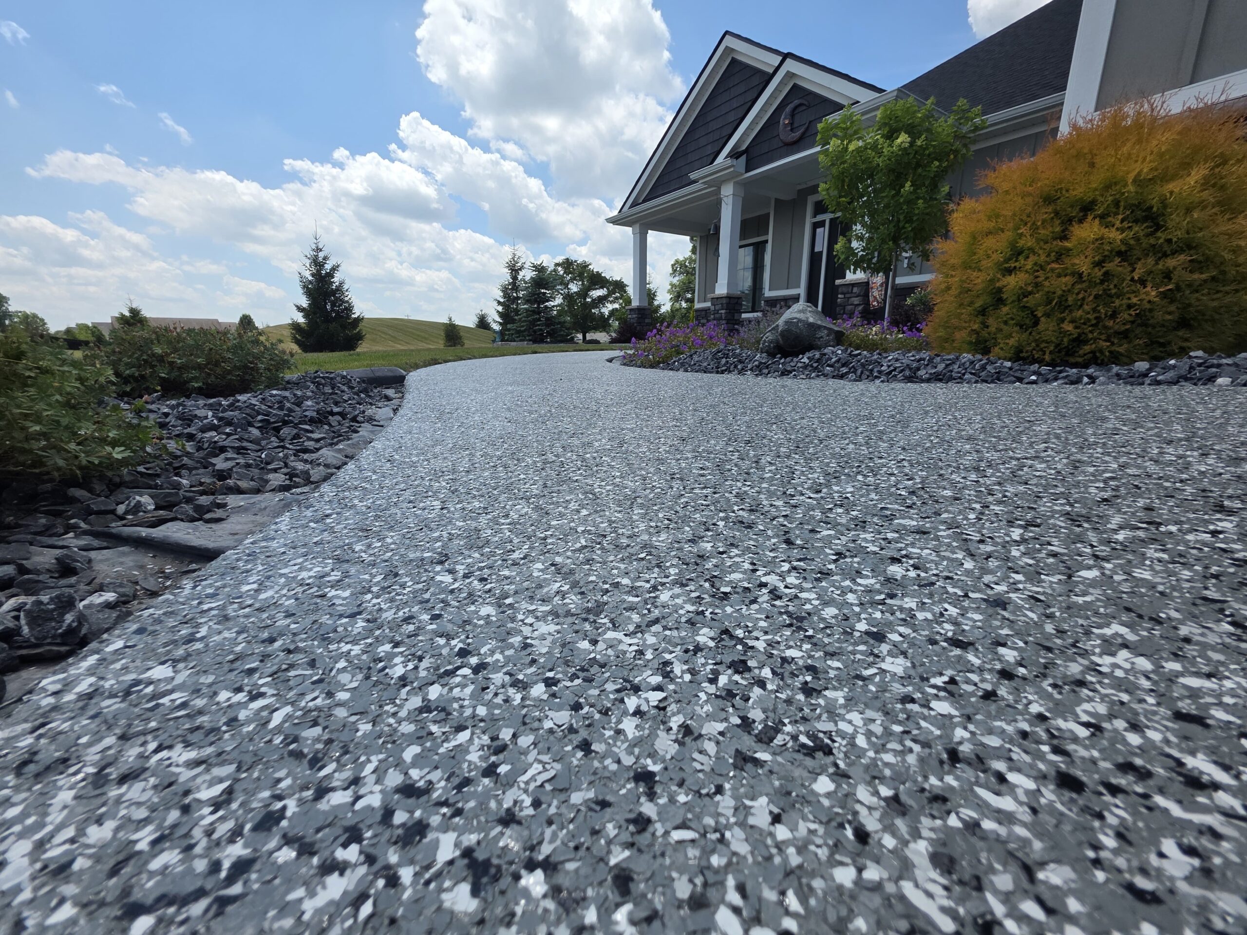 Walkway coating installation Fort Wayne Indianapolis